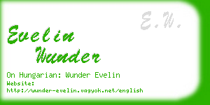 evelin wunder business card